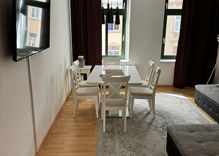 Zentrum, 3zi, 5p, Wifi, Balkon, Ruhig Apartament Chemnitz